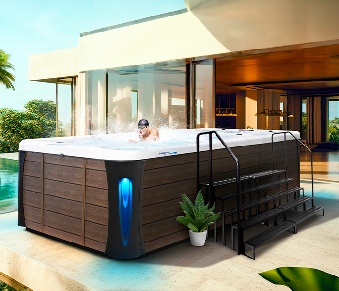 Calspas hot tub being used in a family setting - Georgetown